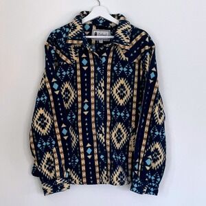 BRAND NEW Outback Trading Company Avery Big Shirt Fleece Southwest Aztec Print